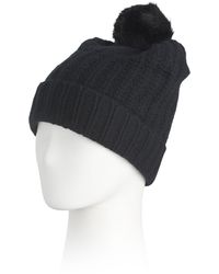 TJ Maxx - Lambswool Blend Pom Pom Hat, Nylon/Wool - Lyst
