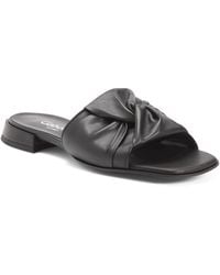 TJ Maxx - Leather Slip On Low Heeled Sandals For - Lyst