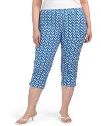 TJ Maxx - Plus Pull On Printed Cropped Pants For Nylon/Spandex/Rayon - Lyst