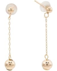TJ Maxx - 14Kt Ball Drop Chain Earrings - Lyst