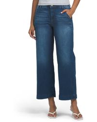 TJ Maxx - Ab Tech High Rise Wide Leg Jeans With Slash Pockets For Spandex/Cotton/Polyester - Lyst