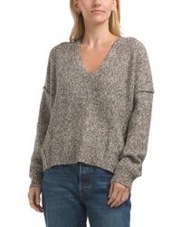TJ Maxx - Malani V-Neck Cropped Pull Over Sweater For Spandex/Cotton/Polyester - Lyst