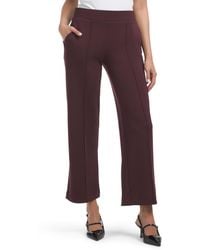 TJ Maxx - Knit Waistband Wide Leg Pintuck Pull On Pants For Spandex/Modal/Polyester - Lyst