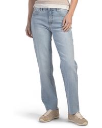 TJ Maxx - Hailey Mid Rise Raw Edge Not Fray Hem Straight Ankle Jeans For Spandex/Cotton/Polyester - Lyst