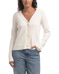 TJ Maxx - Yummy Waffle Knit Short Cardigan, Nylon/Polyester/Rayon - Lyst