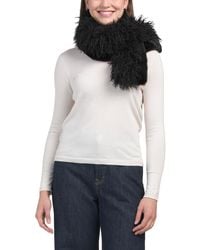TJ Maxx - Reversible Faux Mink And Lamb Pull Through Scarf For Polyester - Lyst