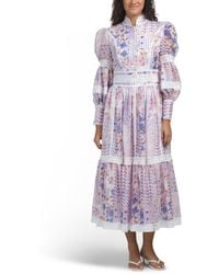 TJ Maxx Floral Lace Dress For Spandex/Polyester in Pink | Lyst