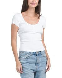 TJ Maxx - Organic Pima Cotton Blend Quinn Wrap T-Shirt For - Lyst