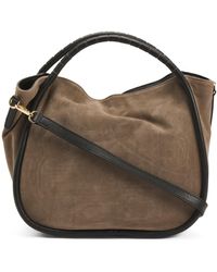 TJ Maxx - Suede Satchel With Tube Handles, /Suede - Lyst