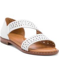 TJ Maxx - Leather Band Flat Sandals For - Lyst