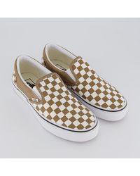 nude checkered vans
