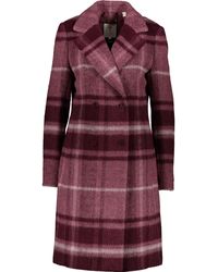 TK Maxx Tartan Double Breasted Coat - Red