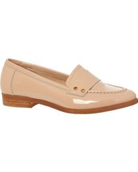 Minelli Patent Leather Loafers - Natural
