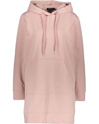 nike pink longline hoodie