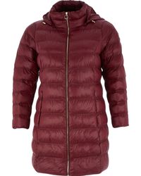 TK Maxx Padded Longline Coat - Red
