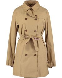 TK Maxx Sand Double Breasted Trench Coat - Natural