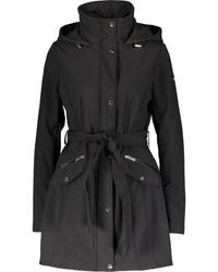 TK Maxx Fleece Lined Hooded Coat - Black