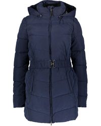 TK Maxx Belt Hooded Puffer Coat - Blue