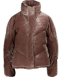 TK Maxx Taupe Velvet Coat - Brown