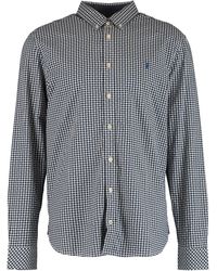 Joules & White Checked Casual Shirt - Blue