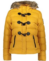 TK Maxx Faux Fur Hood Padded Coat - Yellow