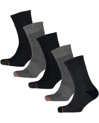 Weatherproof Five Pack Thermal Socks - Black