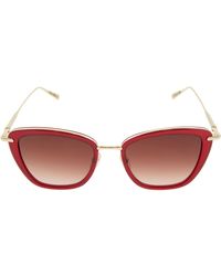Longchamp Logo Cat Eye Sunglasses - Red