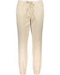 TK Maxx Sand Cotton Blend Trousers - Natural