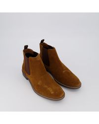 Red Tape Tan Suede Chelsea Boots - Brown