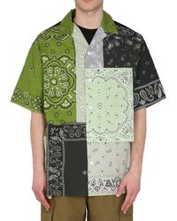 KENZO - Patchwork-Hemd Aus Baumwolle - Lyst