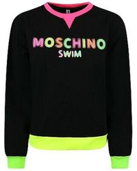 Moschino Fluo Logo Sweatshirt - Black