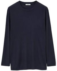 Lemaire - Long Sleeve Silk T-Shirt - Lyst
