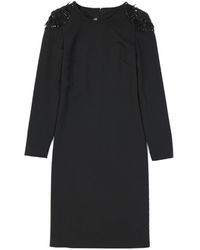 Alberta Ferretti - Knee-Length Wool Blend Dress - Lyst
