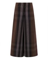 Burberry - Wide Trousers - Lyst