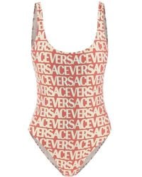 Versace - Allover One Piece Swimwear - Lyst
