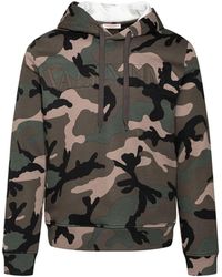 Valentino - Camouflage Pattern Hoodie Sweatshirt - Lyst