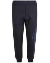 McQueen - Cotton Logo Sweatpants - Lyst
