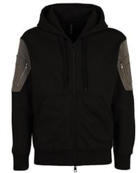 Neil Barrett - Cotton Logo Hooded Sweatshirt - Lyst