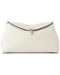 TOTEME - T-Lock Leather Clutch Bag - Lyst