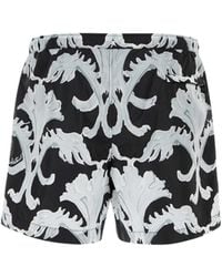 Valentino - Metamorphos Wall-Print Swim Shorts - Lyst