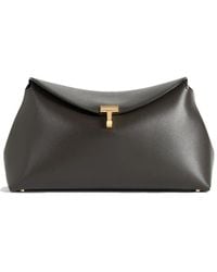 TOTEME - T-Lock Leather Clutch Bag - Lyst