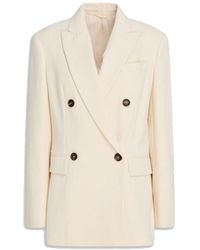 Brunello Cucinelli - Cotton Blend Blazer - Lyst
