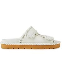 Bottega Veneta - Jack Flat Mule Sandals Shoes - Lyst