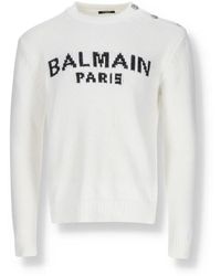 Balmain - Round-Neck Knitwear - Lyst