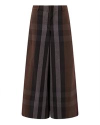 Burberry - Wide Trousers - Lyst