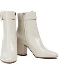 Sergio Rossi - Lederstiefeletten mit schnalle - Lyst
