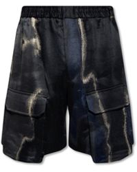 Fendi - Pantaloncini in lino e cotone - Lyst