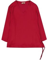 Herno - Long-Sleeve V-Neck Top - Lyst