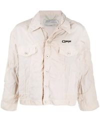 Off-White c/o Virgil Abloh - Logo Windbreaker Bomber Jacket - Lyst