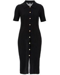 Versace - Knitted Mini Dress - Lyst